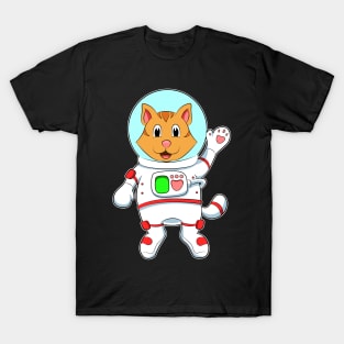 Cat as Astronaut in Costume T-Shirt